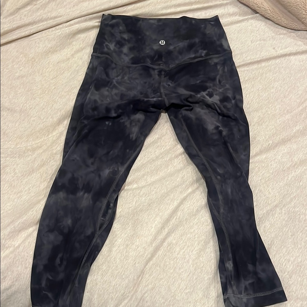 Lululemon Black Tie-Dye Leggings